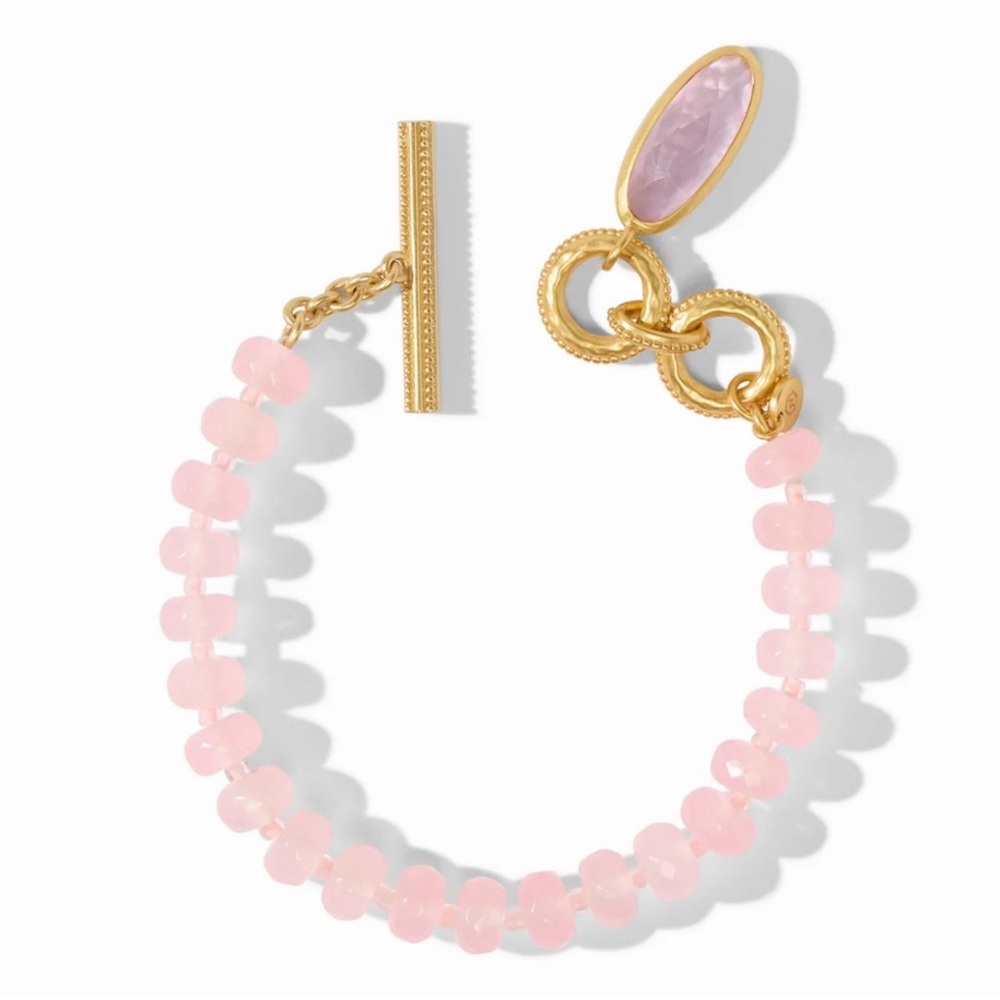 Elegant Pink Beaded Bracelet